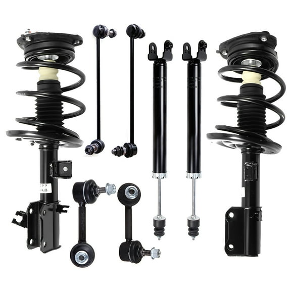 CCIYU Complete Suspension Kit Fits 2007 2008 2009 2010 2011 2012 for Nissan Altima Includes Front Strut Spring Assembly Rear shock absorber Stabilizer Bar Link