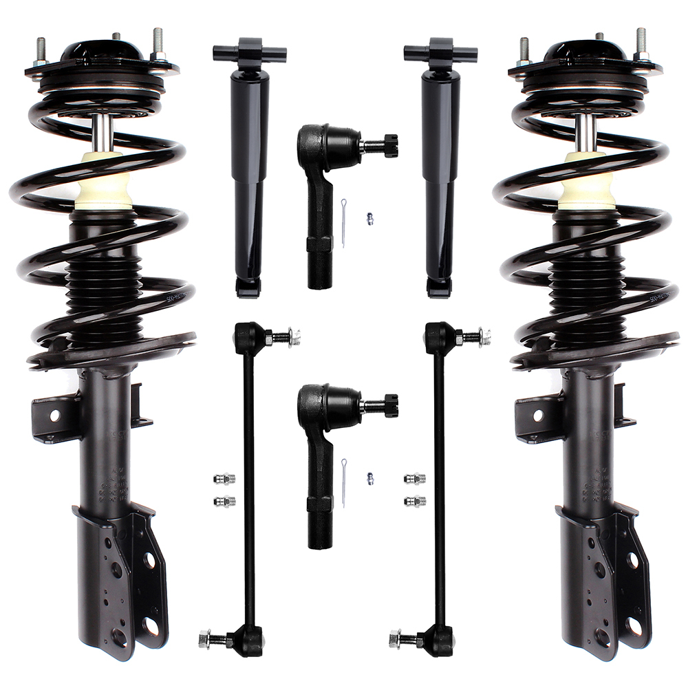 4PC Complete Strut & Coil Spring Assembly – Front & Rear – GMC Acadia Buick Enclave