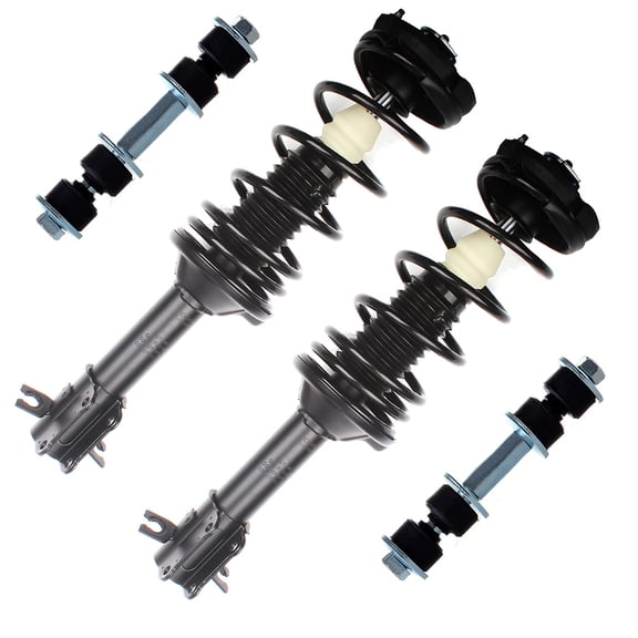 CCIYU Complete Suspension Kit Fits 97 98 99 00 01 02 03 for Escort, 97 98 99 for Mercury Tracer Includes Strut Spring Assembly, Stabilizer Bar Link Kit