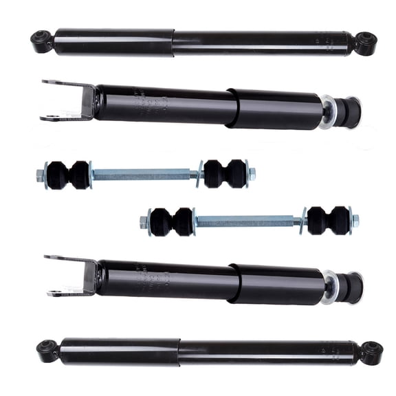 CCIYU Complete Suspension Kit Fits/Rear 00 01 02 03 04 05 06 for Chevrolet Tahoe, 00 01 02 03 204 05 06 for GMC Yukon Includes Shock Absorber, Stabilizer Bar Link Kit