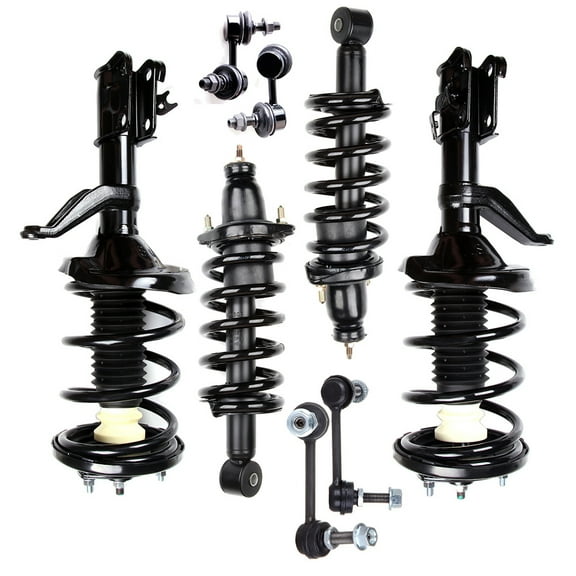 CCIYU Complete Suspension Kit Fits/Rear 02 03 04 05 06 for Honda CR-V Includes Strut Spring Assembly, Stabilizer Bar Link Kit, Stabilizer Bar Link Fits select: 2002-2004,2006 HONDA CR-V EX