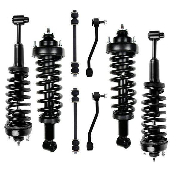 CCIYU Complete Suspension Kit Fits/Rear 02 03 for Explorer, 02 03 for Mercury Mountaineer Includes Strut Spring Assembly, Stabilizer Bar Link Kit, Stabilizer Bar Link