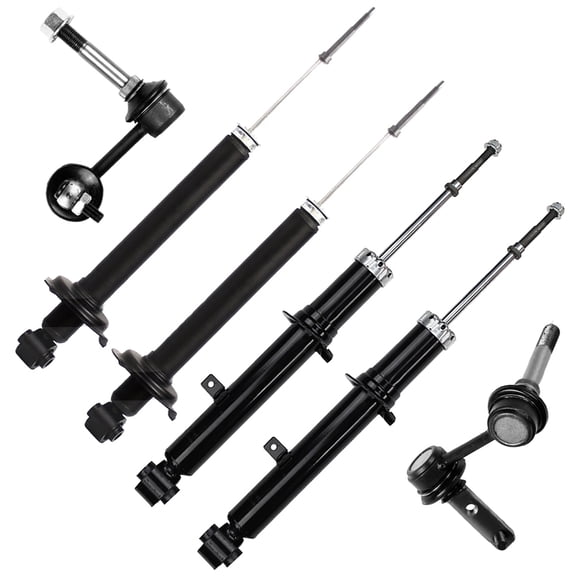 CCIYU Complete Suspension Kit Fits/Rear 98 99 00 01 02 03 04 05 for Lexus GS300, 98 99 00 for Lexus GS400, 01 02 03 04 05 for Lexus GS430Includes Shock Absorber, Stabilizer Bar Link