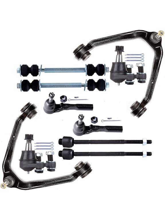 Control Arm Ball Joint Sway Bar End Link Tie Rod End fit for 1999 2000 2001 2002 2003 2004 2005 2006 for Chevrolet Silverado for Gmc Sierra 1500 RWD 10Pcs Suspension Kit