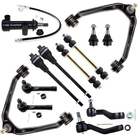 CCIYU Control Arm Ball Joint Tie Rod Sway Bar Link Kit fit for 2001 02 03 04 05 2006 for GMC Yukon for Chevrolet Tahoe 13Pcs Suspension Kit for 2002-2006 for Cadillac Escalade