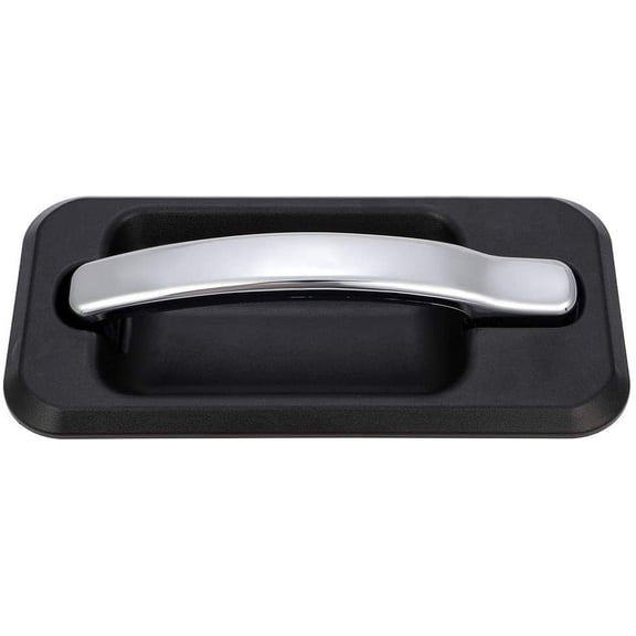 CCIYU Door Handle fit for 2003-2009 for Hummer H2 Exterior Rear Driver Left Side Balck/Chrome (1pcs)