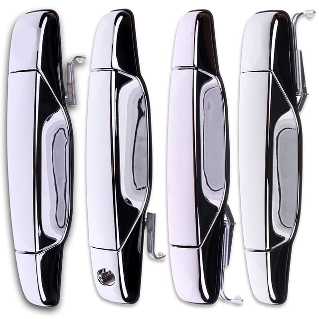 CCIYU Chrome Door Handles, Exterior Front Rear Driver Passenger Side ...