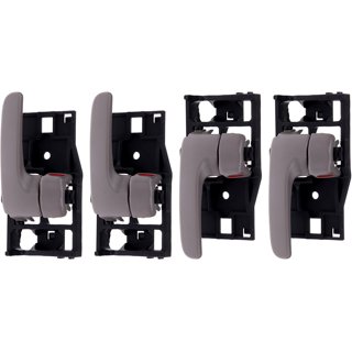 Interior Front/Rear Left Driver Side & Right Passenger Side Pair Set Door Handle Beige 2001 2007 Toyota Sequoia 2004 2006 Toyota Tundra Crew Cab