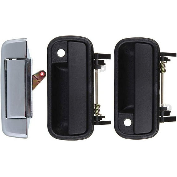 CCIYU Door Handles fit for 1989-1997 for Toyota 4runner Exterior+Tailgate Front Driver Passenger Side(3pcs)
