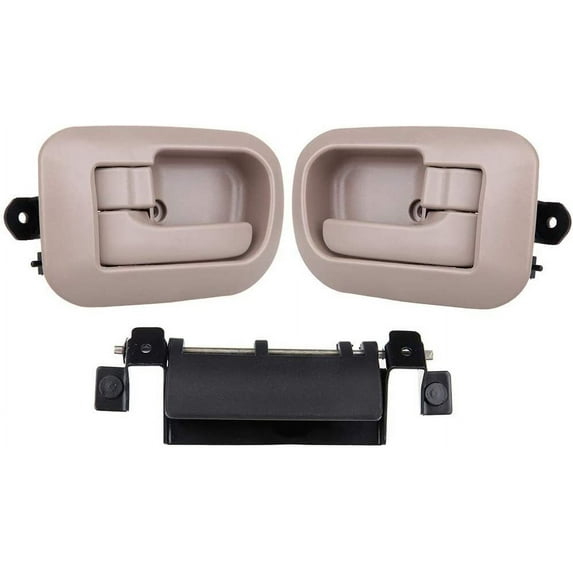 CCIYU Door Handles fit for 1989-1997 for Toyota 4runner Interior+Tailgate Front Driver Passenger Side(3pcs)