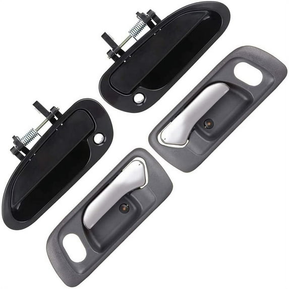CCIYU Door Handles fit for 1998-2002 for Honda for Accord Exterior Interior Front Driver Passenger Side(4pcs)