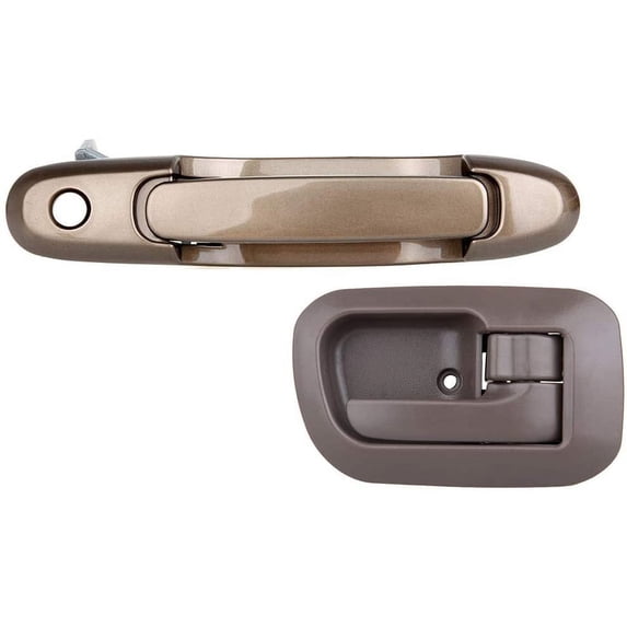 CCIYU Door Handles fit for 1998-2003 for Toyota Sienna Exterior Interior Front Passenger Right Side(2pcs)