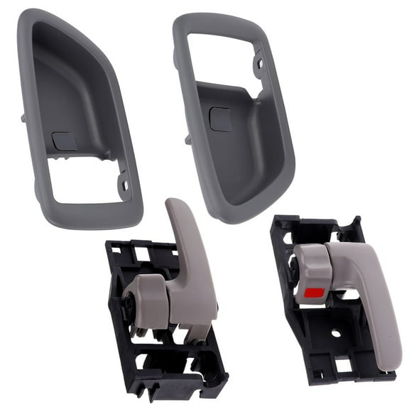 CCIYU Door Handles fit for 2001-2007 for Toyota Sequoia Interior Inside Inter Front Rear Driver Left Passenger Right Side Grey 4pcs