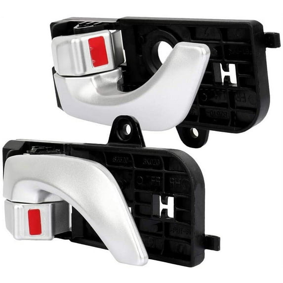 CCIYU Door Handles fit for 2005-2008 for Hyundai Sonata Interior Front Driver Passenger Side Silver(2PCS)