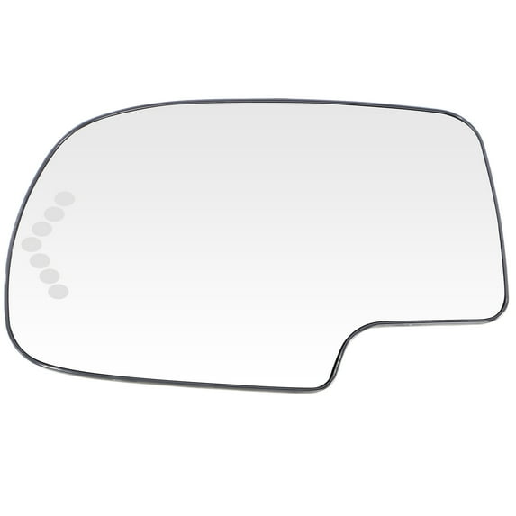 CCIYU Driver Side Mirror Glass Smooth Fits for 2003-2006 For Chevy Silverado 2000-2005 For Chevy Suburban 2003-2006 For Chevy Tahoe For GMC Yukon 2005-2006 For GMC Sierra Heated Turn Signal