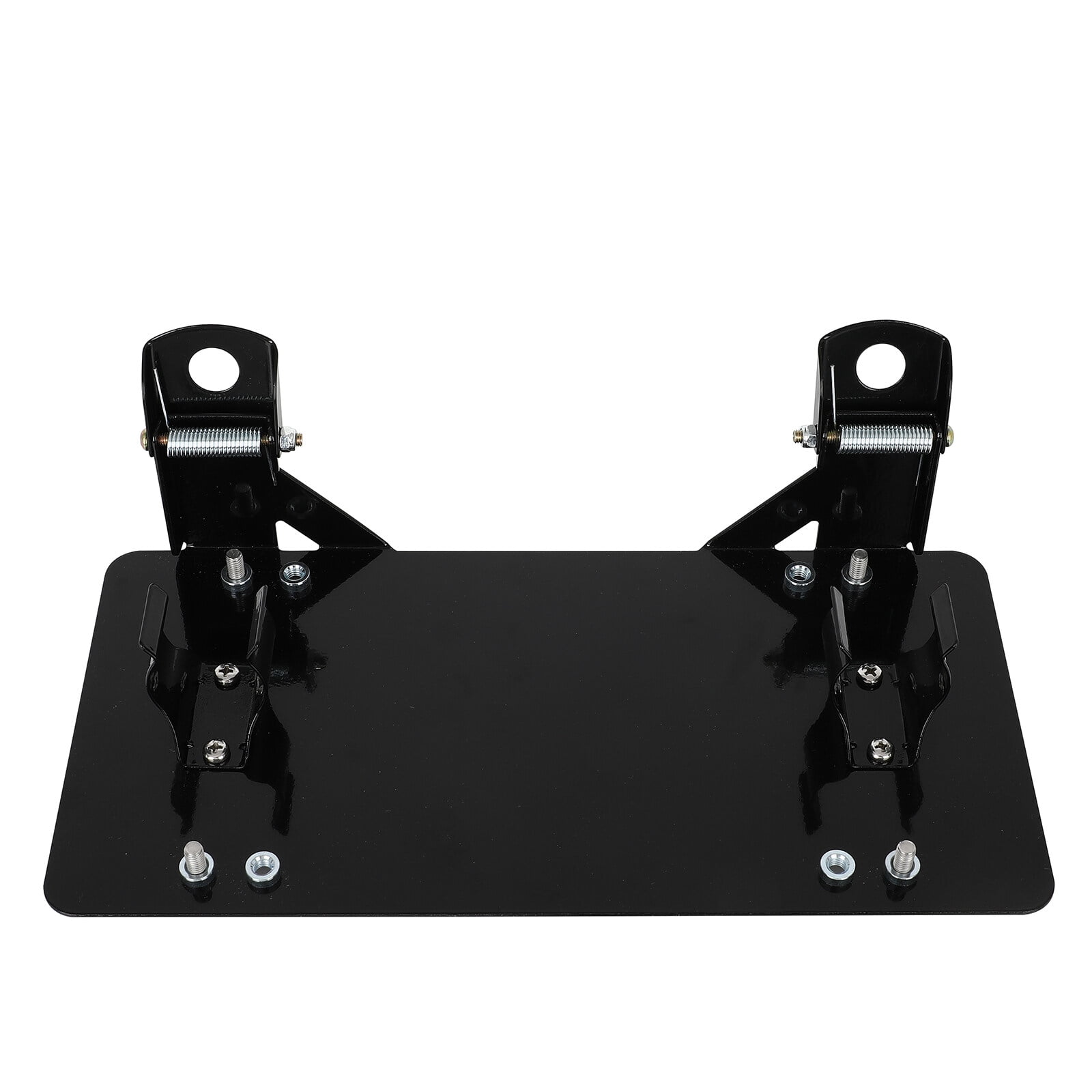 Amopacorp Flip-Up License Plate Bracket For Roller Fairlead – Steel, Universal Fit