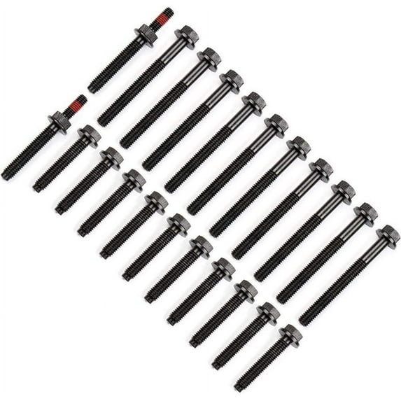 CCIYU Engine Head Bolts Set fit for Ford for F-250 2-Door 5.0L XLT Fits select: 1992-1996 FORD F150, 1994 FORD MUSTANG GT