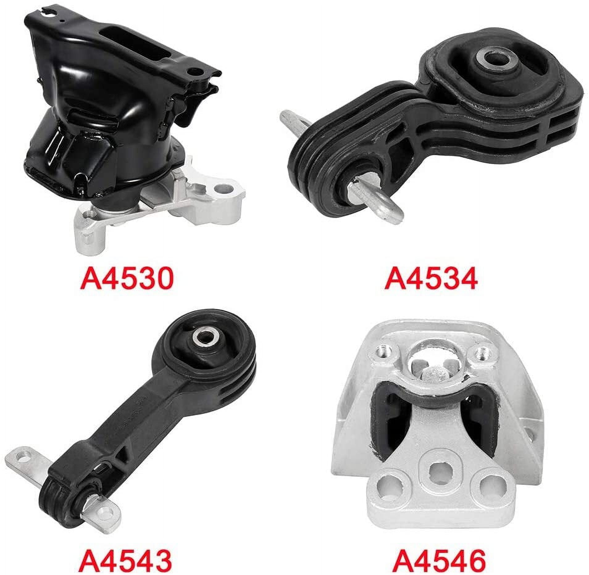 CCIYU Engine Motor Trans Mounts A4530 A4534 A4543 A4546 Set of 4 fit for Honda Civic 2006 2007 2008 2009 2010 2011 1.8L