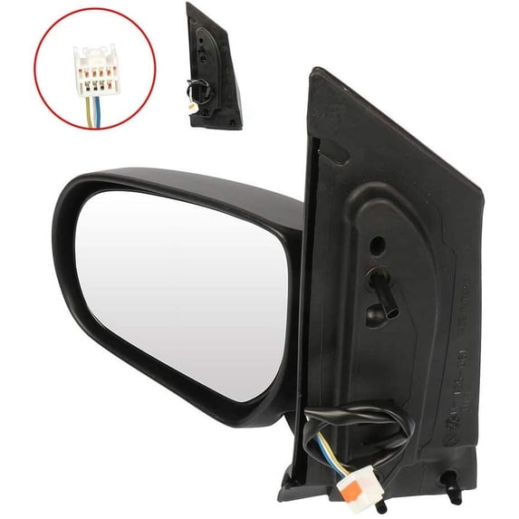 CCIYU Exterior Driver Side Mirror with Power Adjustment Manual Folding Fit for 2000-2004 For Mazda MPV