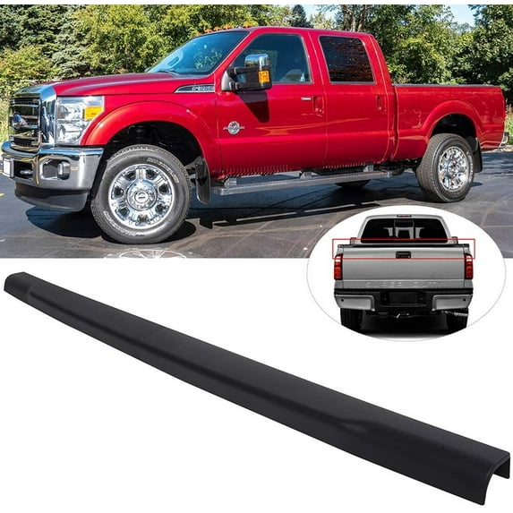 CCIYU Fits for 2008-2018 for FORD F-250 F-350 F-450 F-550 Super Duty Tailgate Molding Cap Protector ABS Rear 02ETM1203ABK