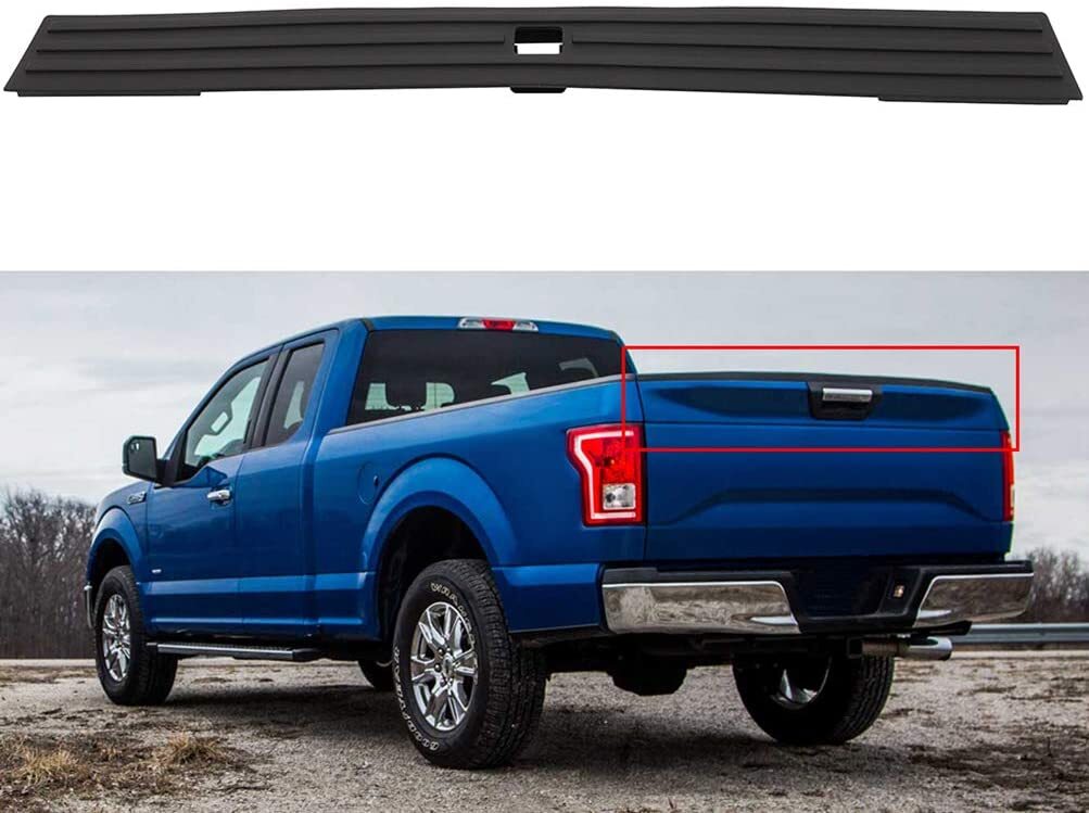 Tailgate Cap Molding FO1904106 For 2005-2008 Ford F150 Stylesside & 2006-2008 Lincoln Mark LT | Matte Black Rear Top Trim