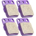 thumbnail image 1 of CCIYU Front Carbon Fiber Brake Pads Motorcycle Motorbike Replacement Brake Pads Fit For 1985 1986 1987 for Honda ATC200X, 2003 2004 2005 for Kawasaki KFX400, 1998 1999 2000 2001 for Yamaha Grizzly 600, 1 of 5