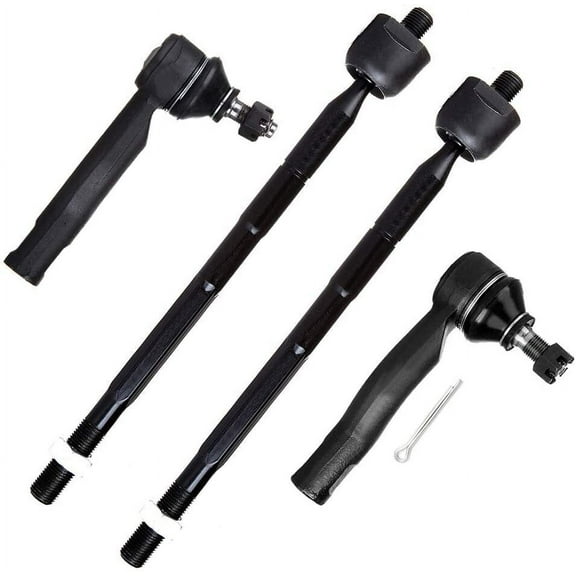 CCIYU Front Inner Outer Tie Rod End fit for 2001 2002 2003 2004 2005 for Toyota RAV4 Ev442 4pcs Suspension Kit
