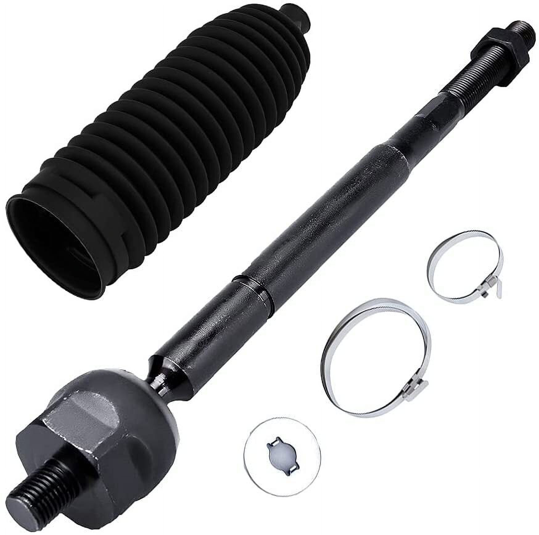SCITOO 2pcs Front Inner Tie Rod End W/Steering Boot 5 Lug Suspension Kit Fit 2005