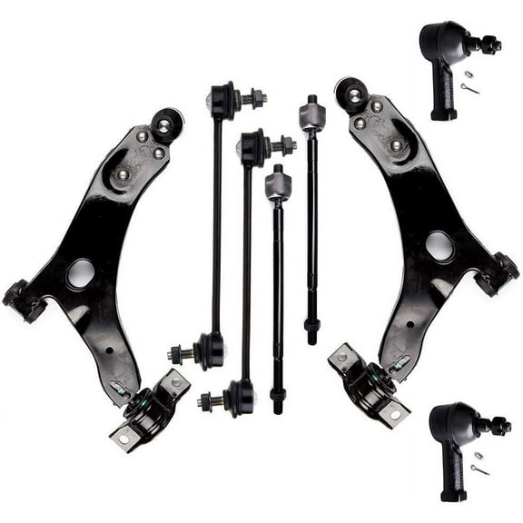 CCIYU Front Left Lower Ball Joints Sway Bar Outer Inner Tie Rod Ends fit for 2006-2011 for Ford FOCUS 8pcs Suspension Kit