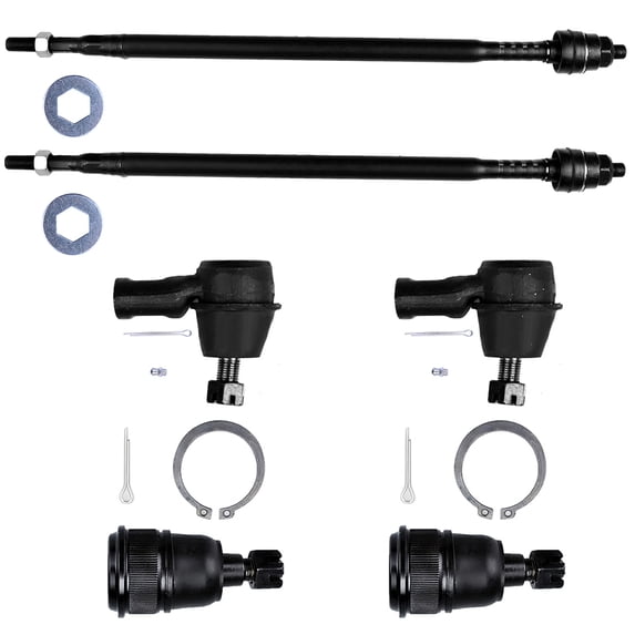 CCIYU Front Lower Ball Joint Outer Inner Tie Rod End fit for 2003-2011 for Honda ELEMENT 6pcs Suspension Kit