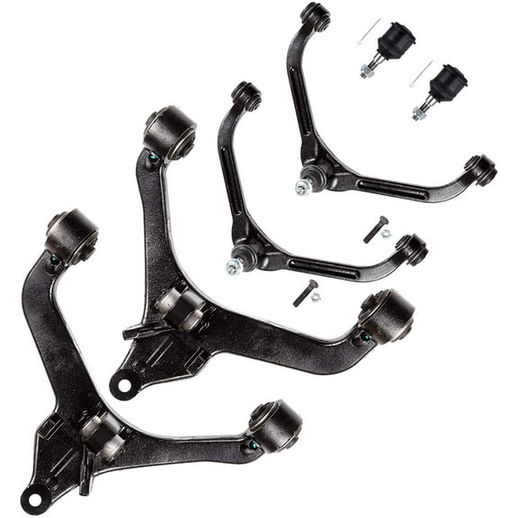 CCIYU Front Lower Control Arm Lower Ball Joint Upper Control Arm with Ball Joint Assembly fit for 2002 03 04 05 06 2007 for Jeep Liberty 6pcs Suspension Kit