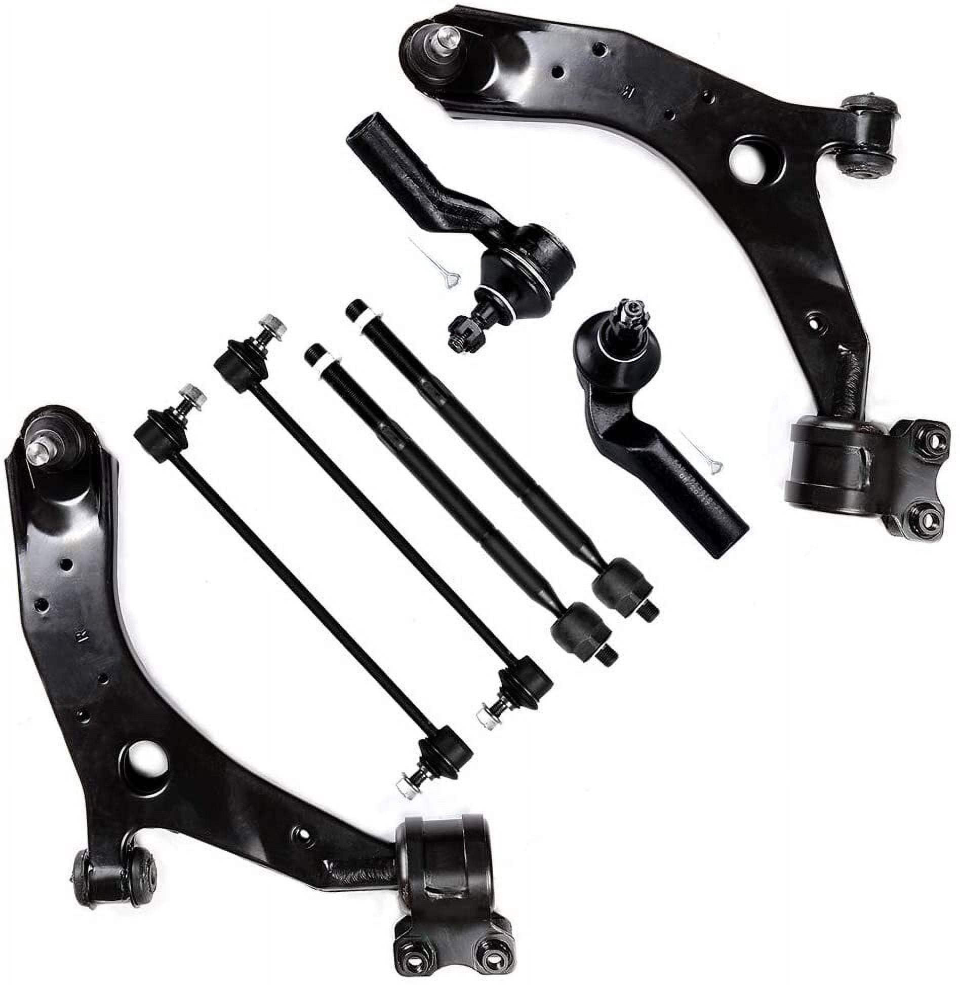 CCIYU Front Lower Control Arm Outer Inner Tie Rod End Front Sway Bar Link fit for 2004 05 06 07 08 2009 for Mazda 3 for Mazda 5 with OEM 8pcs Suspension Kit