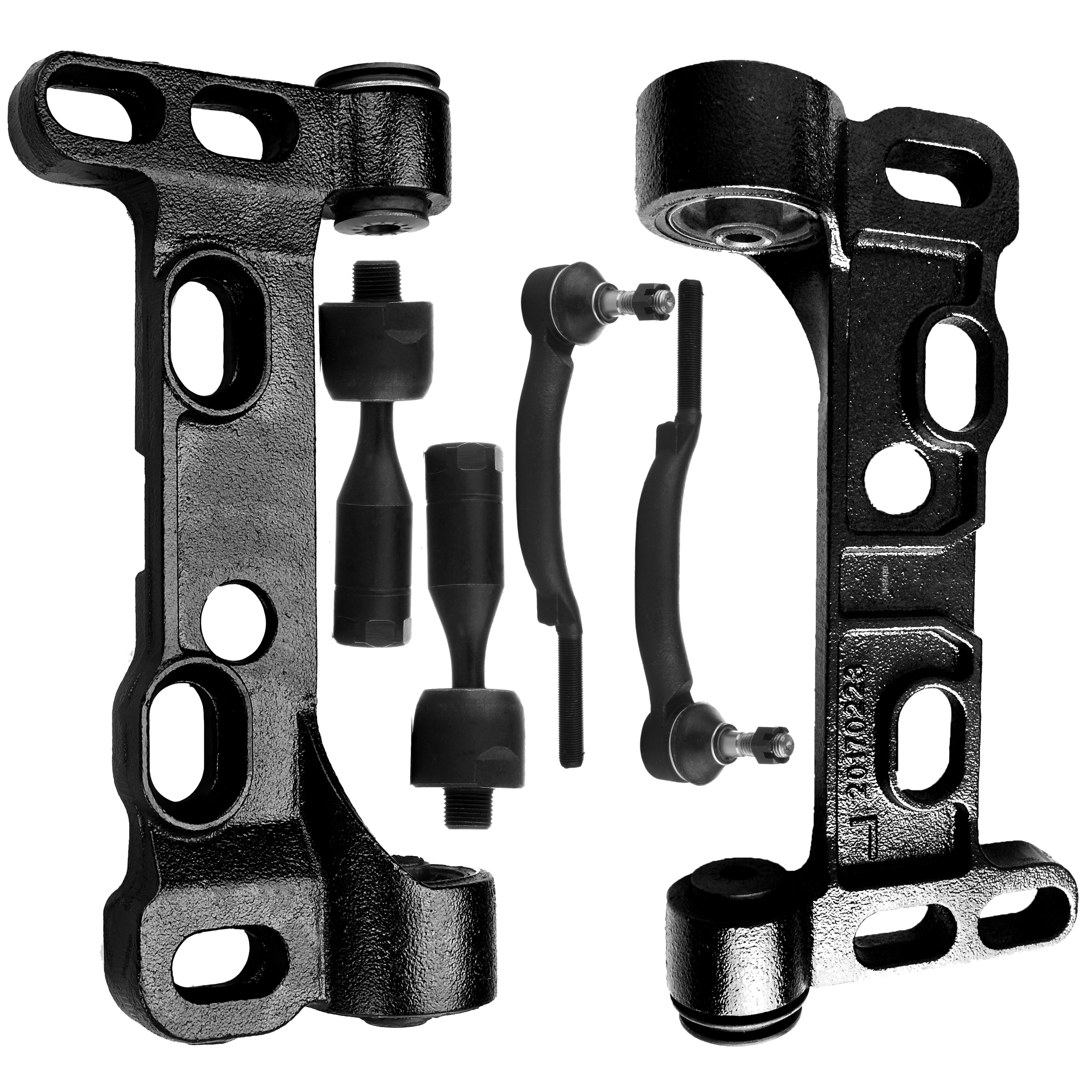 CCIYU Front Lower Control Arm Outer Inner Tie Rod End fit for 2004-07 for Buick Rainier for Chevy Trailblazer for GMC Envoy for Oldsmobile Bravada for Isuzu Ascender for Saab 9-7x 6pcs Suspension Kit