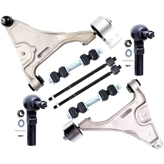 CCIYU Front Lower Control Arm Stabilizer/Sway Bar Outer Inner Tie Rod End Link fit for Buick Lucerne for Cadillac DTS 8pcs Suspension Kit