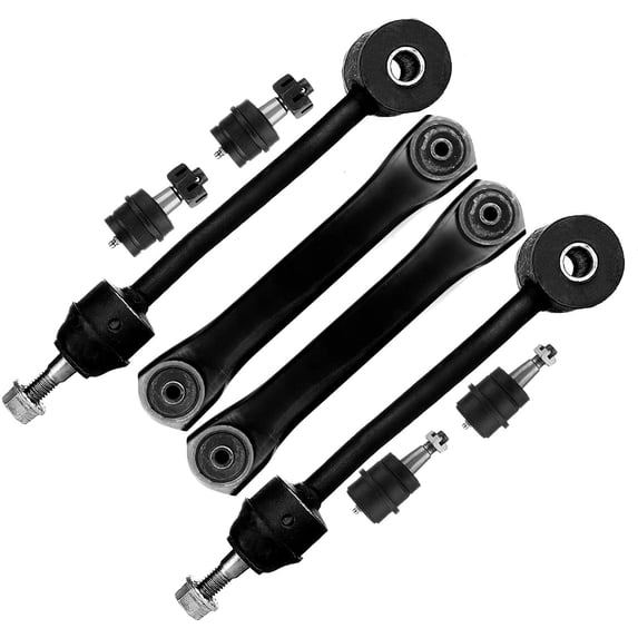 CCIYU Front Lower Control Arm Lower Upper Ball Joint Stabilizer/Sway Bar End Link fit for 1997-2006 for Jeep Wrangler and TJ All Models with Coil Spring Suspensio 8pcs Suspension Kit