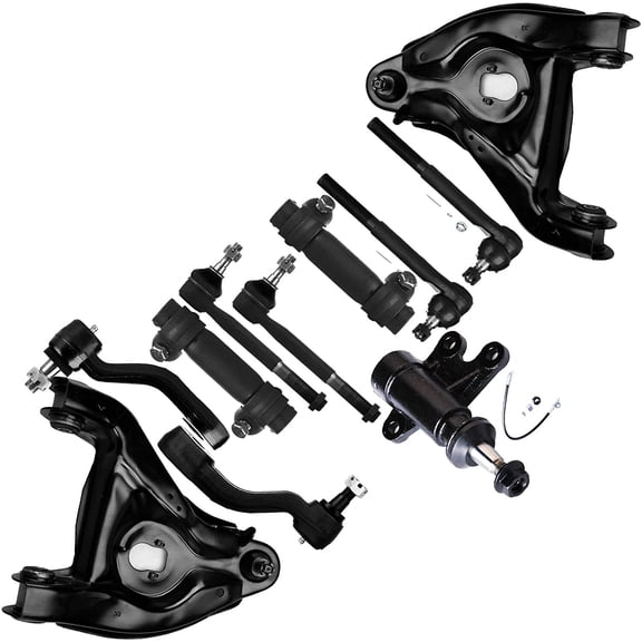 CCIYU Front Lower Driver Passenger Control Arm Ball Joint Tie Rod Adjusting Sleeve fit for 1993-1999 for Chevrolet C1500 K620299 1993-1999 for GMC C1500 for GMC C1500 SUBURBAN 11pcs Suspension Kit