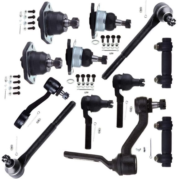 CCIYU Front Outer Inner Tie Rod End Upper Lower Ball Joint fit for 1995-1997 for Chevrolet Blazer 1984 for GMC S15 for GMC S15 Jimmy 12pcs Suspension Kit