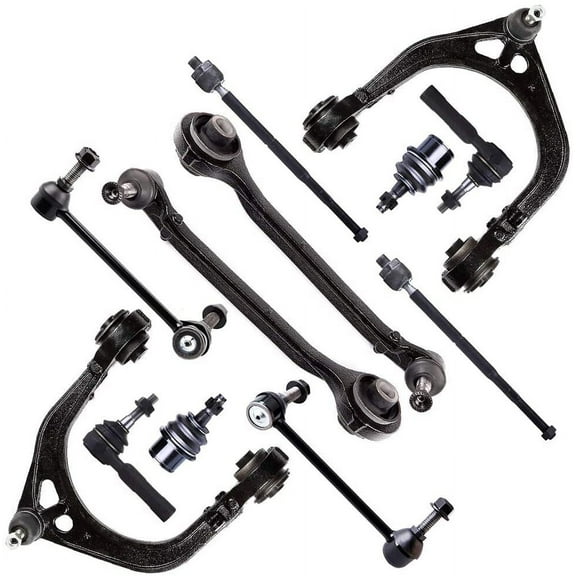 CCIYU Front Outer Tie Rod End Link Front Lower Suspension Ball Joint fit for 22008-2010 for Dodge CHALLENGER 2006 2007-2010 CHARGER 2005-2008 MAGNUM 12pcs Suspension Kit