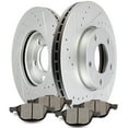 thumbnail image 1 of CCIYU Front Premium Brake Rotors + Ceramic Brake Pads fit for 2004-2013 for Mazda 3, 1 of 5