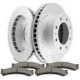 thumbnail image 1 of CCIYU Front Premium Brake Rotors + Ceramic Brake Pads fit for Chevy Avalanche 2500/Express 4500/Silverado 3500 Classic, for GMC Savana 4500/Sierra 2500 HD/Sierra 3500 Classic, 1 of 5