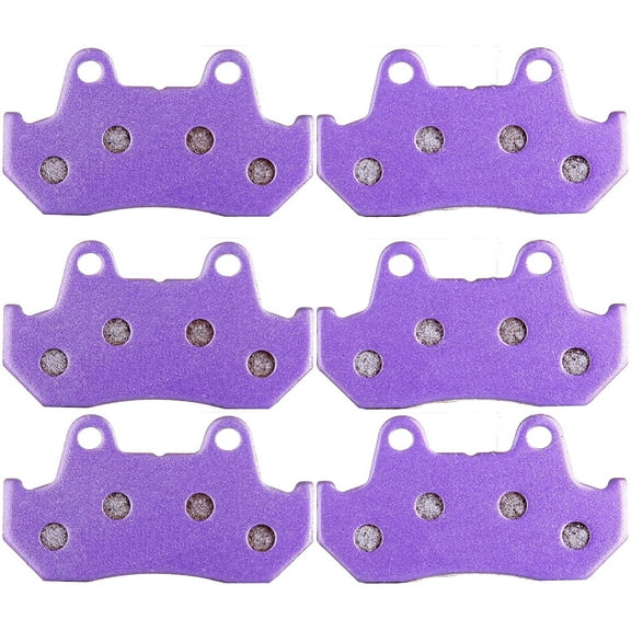 CCIYU Front and Rear FA69/3 Brake Pads Fit for 1982 1983 for Honda Goldwing 1100 GL1100I Interstate, 1984-1987 for Honda Goldwing 1200 GL1200A Aspencade, 1983-1986 for Honda V65 Magna VF1100C