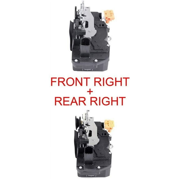 CCIYU Front Right + Rear Right Door Lock Actuators Door Latch Replacement Fits for 2005-2009 for CHEVROLET Equinox 2006-2009 for Pontiac Torrent 2pcs 931-135 931-137