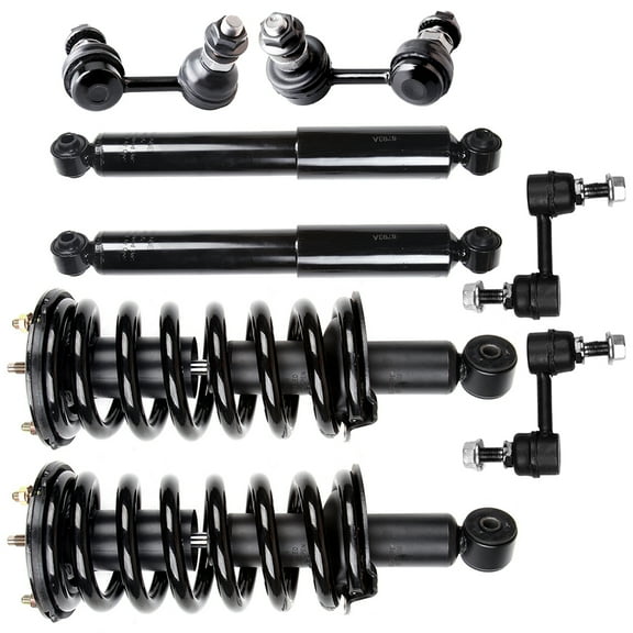 CCIYU Front Strut Spring Assembly Control Arm and Ball Joint Assembly 2005-2015 for Nissan Armada/2004 for Nissan Pathfinder Armada Complete Suspension Kit Fits K750146