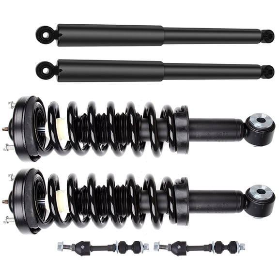 CCIYU Front Strut Spring Assembly Control Arm and Ball Joint Assembly 2006-2008 for Lincoln Mark LT Base Crew Cab Pickup 4-Door Complete Suspension Kit Fits K80337, 171362, 344414/911261