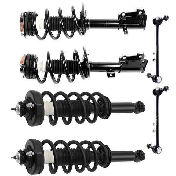 CCIYU Front Strut Spring Assembly Control Arm and Ball Joint Assembly 2011-2019 for Dodge Journey Complete Suspension Kit Fits replace for 172509, 172896, K750382