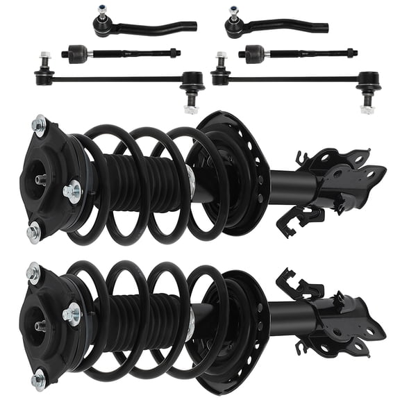 CCIYU Front Strut Spring Assembly Control Arm and Ball Joint Assembly 2014-2019 for Nissan Sentra SV Sedan 4-Door Complete Suspension Kit Fits replace for K750719, 172948, ES800966,