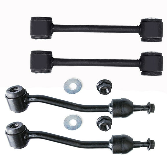 CCIYU Front Sway Bar End Steering Link Rear Sway Bar End Steering Link fit for Jeep TJ Wrangler 1997 1998 1999 2000 2001 2002 2003 2004 2005 2006 4pcs Suspension Kit