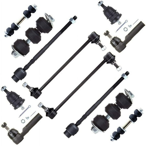 CCIYU Front Sway Bar Links Inner Outer Tie Rod Ends Rear Lower Ball Joints Rear Sway Bar Links Compatible fit for Buick Electra 86-99 for Buick LeSabre 91-96 for Buick Park Avenue 12pcs Suspension Kit