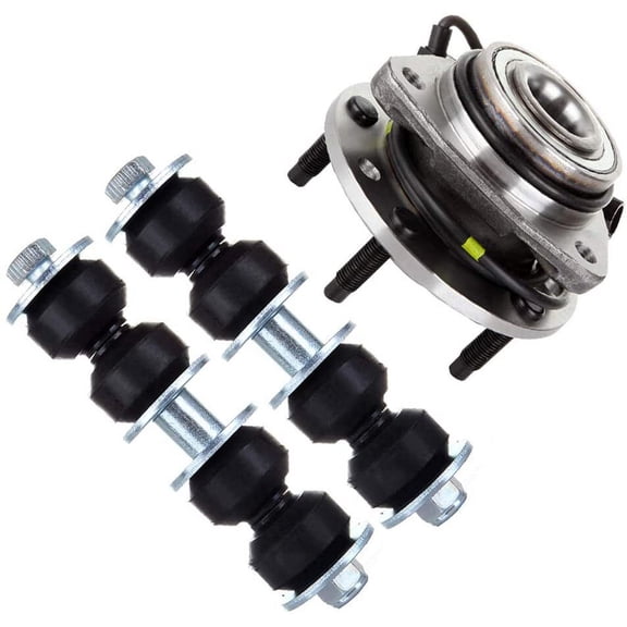 CCIYU Front Wheel Hub Bearing Sway Bar End Link for 1997-05 for Chevrolet Blazer 1997-03 for Chevrolet S10 1997-01 for GMC Jimmy 1997-03 for GMC Sonoma 1998-00 for Isuzu Hombre 3pcs Suspension Kit