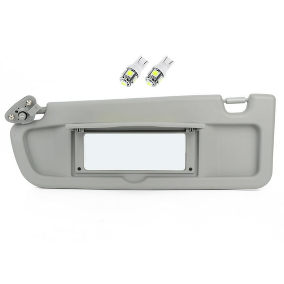 CCIYU Gray Windshield Sun Visor Mirror Left Driver Side 83280-SNA-A01ZE Replacement fit for 2006-2009 for Honda Civic Sun Visor Assembly